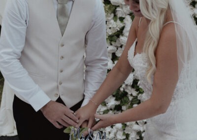 Bride and groom at Tournerbury Woods wedding venue in Hampshire